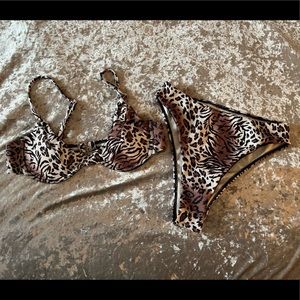 shein high waisted bikini set